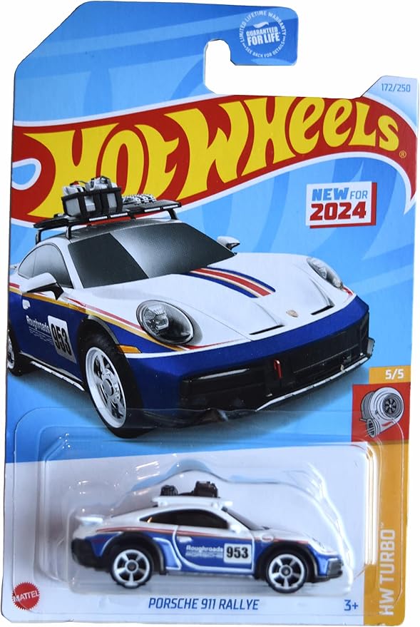 Hot Wheels Porsche 911 Rallye, HW Turbo 5/5 [White/Blue] 172/250