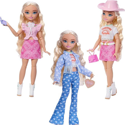 Barbie Dream Besties Festival Looks Set, Including Barbie “Malibu” Doll with Long, Blonde Stylized Hair, 10+ Removable Fashions & Accessories