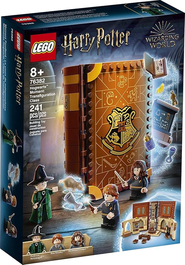 LEGO Harry Potter Hogwarts Moment: Transfiguration Class 76382 Professor McGonagall Room; Collectible Playset, New 2021 (241 Pieces)