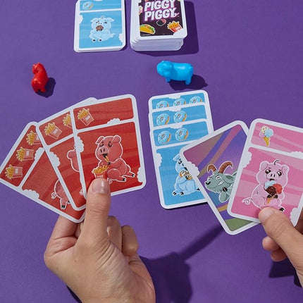 Hasbro Gaming Piggy Piggy Card Game | Family Games for Kids, Teens, and Adults | 2 to 6 Players I 20 Mins. Average | Quick-Playing Travel Games | Fun Summer Activities | Vacation Essentials | Ages 7+