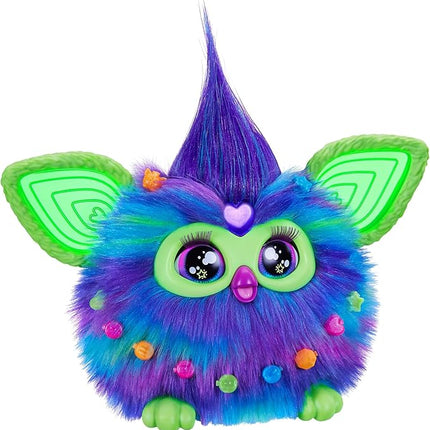 Furby Galaxy Edition, Glow in The Dark, 15 Fashion Accessories, Interactive Plush Toys for 6 Year Old Girls & Boys & Up, Voice Activated Animatronic (Amazon Exclusive)