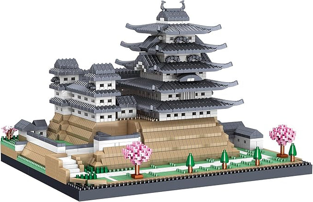SEMKY Micro Mini Blocks Himeji Castle Famous Landmark Model Set,(3037Pieces) -Building and Architecture Toys Gifts for Kid and Adult