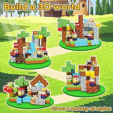 100PCS Magnetic Blocks for Kids 4-8, Magnetic Building Blocks Cubes, Stacking Magnetic Building Tiles Toys for Kids Toddlers Boys Girls Ages 3 4 5 6 7 8-12 Birthday Gifts