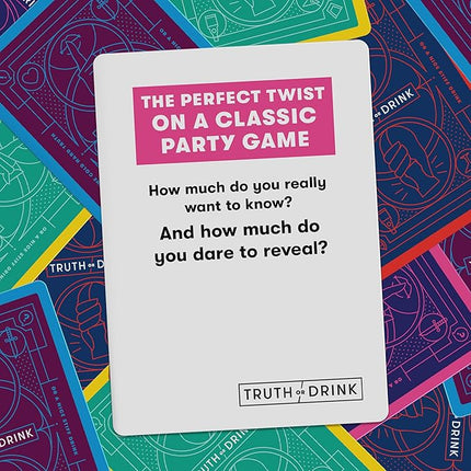 Truth or Drink Party Game by Cut I As Seen on TikTok, YouTube, and Snapchat | 410 Hilarious Questions | Ages 21+ | 2+ Players I Fun Games for Adults