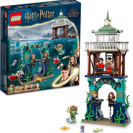 LEGO Harry Potter Triwizard Tournament: The Black Lake Building Toy 76420 - Goblet of Fire Toy Set with Harry, Hermione, and Ron Mini Figures, Magical Collection Set, Great Gift for Kids, Boys & Girls
