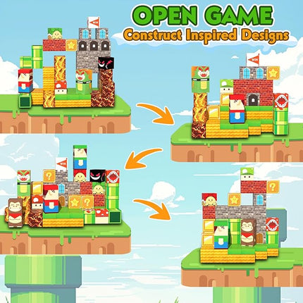 Magnetic Blocks-100PCS Magnetic Building Blocks for Kids Ages 4-8,Magnet Cubes Building Blocks, Magnet Cubes Toddler Kids Toys, Sensory STEM Toys for 3+ Year Old Boys Girls Christmas Birthday Gifts