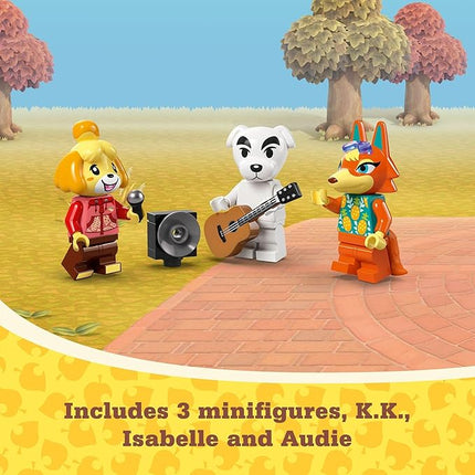 LEGO Animal Crossing K.K.’s Concert in The Plaza Building Toys Set - Animal Crossing Toy Figures & Playsets for Kids, Girls & Boys, Ages 7+ - Pretend Play Birthday Gift - 77052