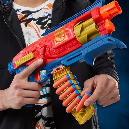 Nerf Loadout Shadowspeed Recon Blaster, 14-Dart Storage Attachment Accessory, 6-Dart Revolving Cylinder, 14 Nerf N1 Darts, Kids Toys & Gifts, Ages 8+