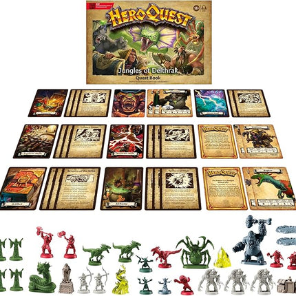 Avalon Hill HeroQuest Jungles of Delthrak Quest Pack | Roleplaying Games | Ages 14+ | 2 to 5 Players | Requires HeroQuest Game System to Play