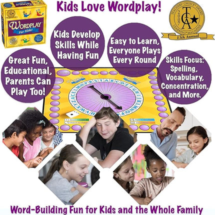 Wordplay for Kids — The Fast-Paced, Award-Winning Game Where Kids Race to Create Words — Fun & Educational for The Whole Family, Ages 6 & Up