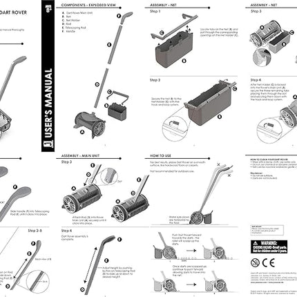 NERF Elite Dart Rover- Picks up 100 Darts!