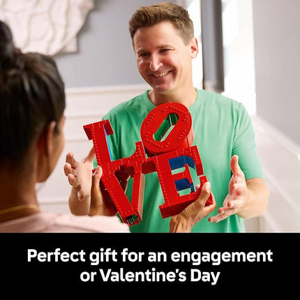 LEGO Art Love Collectible Building Set - DIY Kit for Adults, Ages 18+ - Gift for Birthdays - Home Decor to Display on Table - 31214