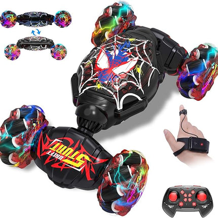 Nikuku Gesture Sensing RC Stunt Car - 4WD Hand Controlled Remote Control Car with 360° Rotation, 2.4GHz Drift Toy for Kids Ages 6 7 8-12 13 Year Olds - Best Birthday Gifts for Boys Girls