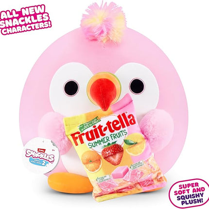 Snackles Series 2 8-inch Snackle by ZURU Cuddly Squishy Comfort 8-inch Plush with Licensed Snack Brand Accessory (Tucan&Fruit-tella)