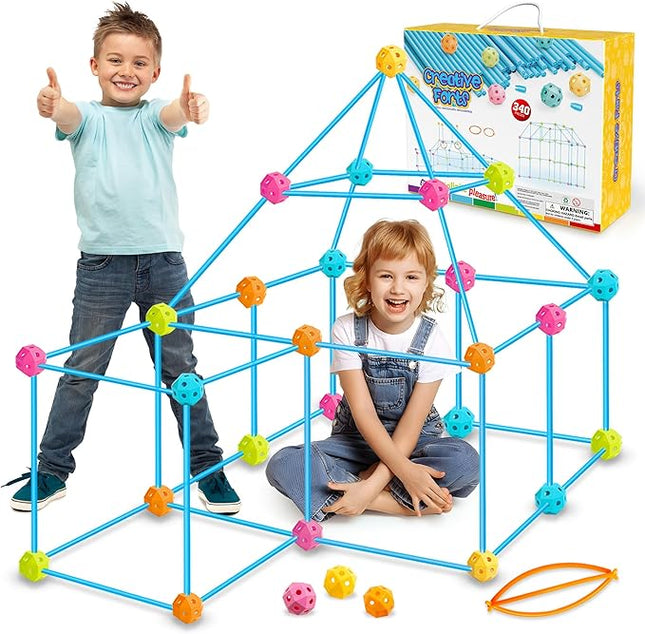 Curipeer Fort Building Kit for Kids 8-12 3-8 T Creative Stem Building Toys Indoor and Outdoor Kids' Construction Fun Toys for 3-12 Years Old Boys and Girls 340 Pcs