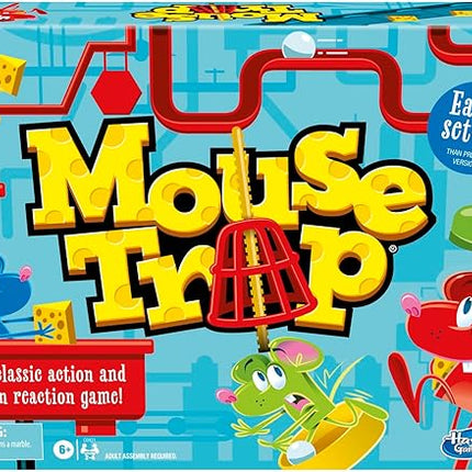 Hasbro Gaming Mouse Trap Kids Board Game, Family Board Games for Kids, Easier Set-Up Than Previous Versions, Kids Games for 2-4 Players, Kids Gifts, Ages 6 and Up