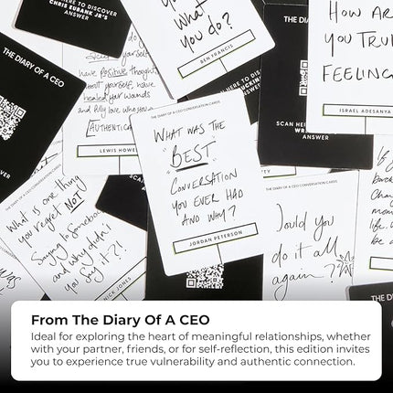 Conversation Cards by Steven Bartlett - 2nd Edition - Couples Card Game, Deep Question for Intimacy and Reconnection - Conversation Starters, Relationship & Date Night Cards