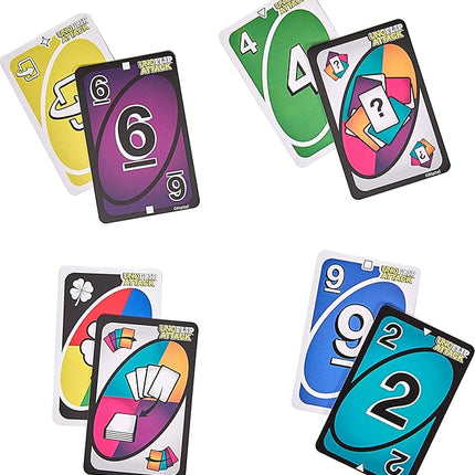 Mattel Games UNO Flip Attack Card Game for Kids, Adults & Family Nights, Combines UNO Flip & Attack in One Game