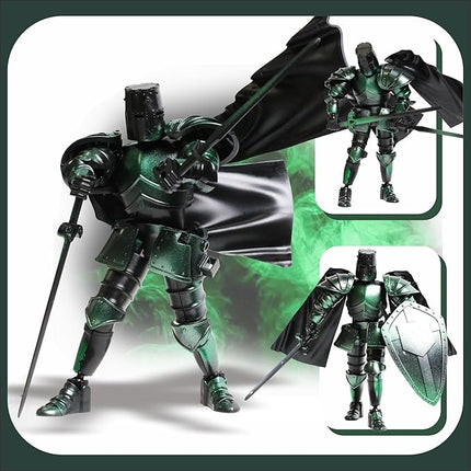 T13 Medieval Knight Titan 13 Action Figure Fully Articulated Robot Warrior Toy Movable Dummy Figure for Display and Play