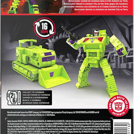 Transformers Toys Studio Series Deluxe Class The Movie Bonecrusher, 4.5-inch Converting Action Figure, Robot Toys, 8+