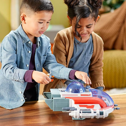 Star Wars: Young Jedi Adventures The Crimson Firehawk, 17-Inch Ship with 2 Action Figures, Toys, Preschool Toys for 3 Year Old Boys & Girls