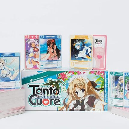 Japanime Games Tanto Cuore: Romantic Vacation | Deck-Building Card Game | Anime-Inspired Game and Arclight | Featuring Maids and Butlers, 2-4 Players | Maid Café Theme