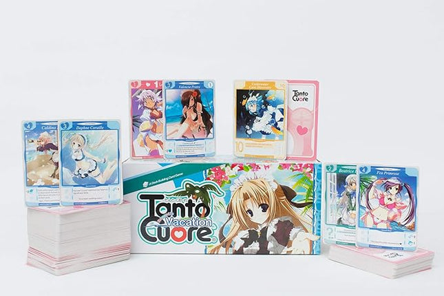 Japanime Games Tanto Cuore: Romantic Vacation | Deck-Building Card Game | Anime-Inspired Game and Arclight | Featuring Maids and Butlers, 2-4 Players | Maid Café Theme