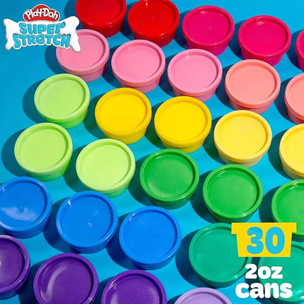 Play-Doh Super Stretch 30-Pack, Gifts for Kids, Popular Kids Toys, Party Favors for Ages 8-12, Compound Packs, Play Doh Bulk Pack, Kids Gifts 8-12