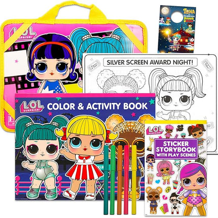LOL Dolls Ultimate Lap Desk Activity Set - Bundle with LOL Dolls Coloring Books, Stickers, Games, Puzzles, Drawing and More (LOL Dolls Activities for Girls, Kids)