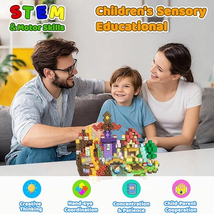 150 PCS Magnetic Blocks, Magnetic Tiles Building Blocks, Magnet Cubes Toddler Kids Toys, Sensory STEM Toys for 3-5 4-6 5-7 6-8 Year Old Boys Girls Christmas Birthday Gifts