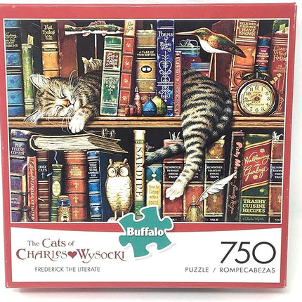 Buffalo Games - Charles Wysocki - Frederick the Literate - 750 Piece Jigsaw Puzzle For Adults -Challenging Puzzle Perfect for Game Nights - Finished Size is 24.00 x 18.00
