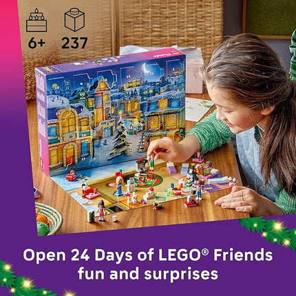 LEGO Friends Advent Calendar 2025 Building Toy - Holiday Countdown Set for Girls & Boys, Ages 6+ - 24 Buildable Surprises, 5 Minidolls & 5 Pets - Kids Gift Idea for Christmas - 42668