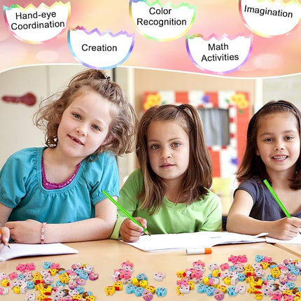 JUNEBRUSHS Easter Mini Animal Pencil Erasers - 150 Pcs Cute Bunny Egg Shaped Erasers for Kids - Bulk School Classroom Easter Basket Stuffers & Party Favors