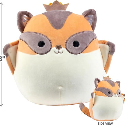 Squishmallows 8-Inch Ziv The Sugar Glider Plush - Official Jazwares - Soft & Squishy Flying Squirrel Stuffed Animal, Collectible Pillow Toy for Kids, Teens & Adults