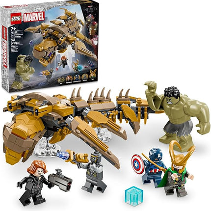 LEGO Marvel The Avengers vs. The Leviathan Superhero Toy, Building Set for Kids with Hulk Action Figure Plus 4 Marvel Minifigures, Avengers Birthday Gift for Boys and Girls Ages 7 and Up, 76290