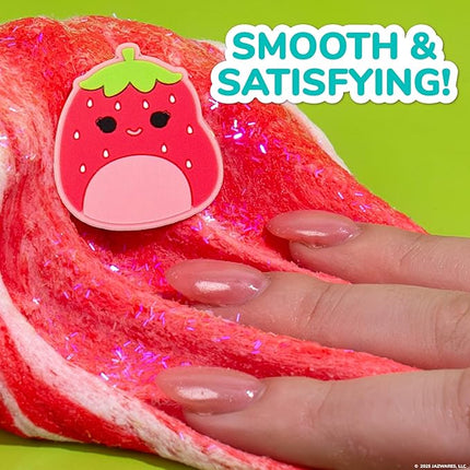 Original Squishmallows Scarlet Premium Cloud Slime - Limited Release, Strawberry Scent, 8 oz. Jar