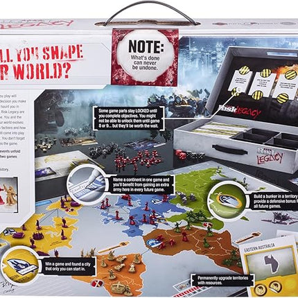 Hasbro Gaming Avalon Hill Risk Legacy Strategy Tabletop Game, Immersive Narrative Game, Miniature Board Game for Ages 13 and Up, for 3-5 Players