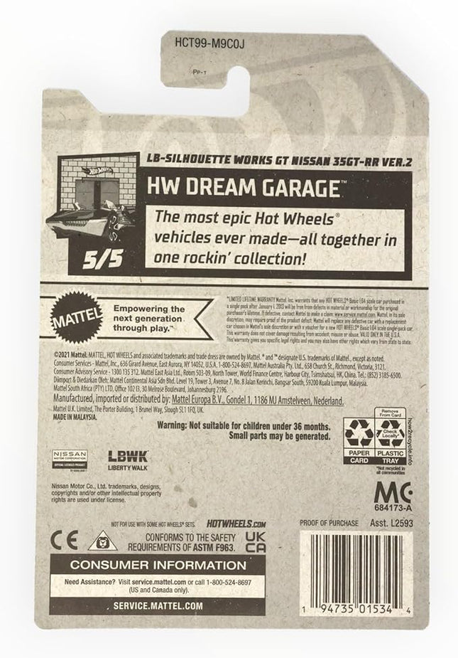 Hot Wheels LB-Silhouette Works GT Nissan 35GT-RR Ver.2, Dream Garage 5/5 - Nissan 35GT
