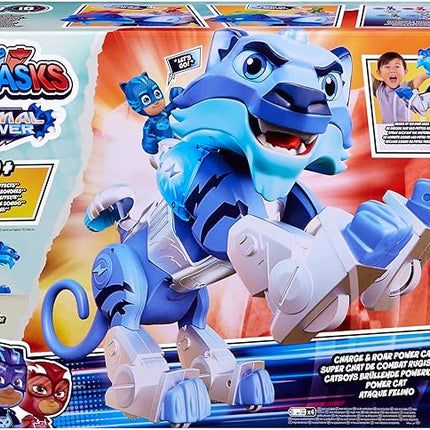 Hasbro PJ Masks Animal Power Charge and Roar Power Cat, Interactive Toys with 20+ Lights and Sounds, Preschool Toys, Superhero Toys for 3 Year Old Boys and Girls and Up