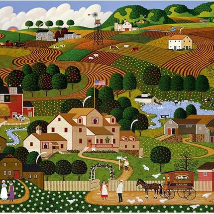 Buffalo Games - Charles Wysocki - Old Homestead - 1000 Piece Puzzle - Challenging Puzzle Perfect for Game Nights - Finished Size is 26.75 x 19.75