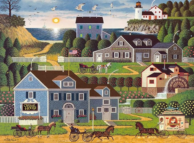 Buffalo Games - Charles Wysocki -Sunset Bay - 1000 Piece Jigsaw Puzzle for Adults -Challenging Puzzle Perfect for Game Nights - Finished Size is 26.75 x 19.75