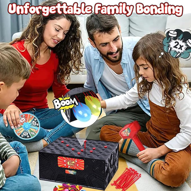 LovesTown Balloon Pop Game, Blast Box Board Games for Family Night Juegos De Mesa Birthday Gifts Party Supplies for Adults and Kids