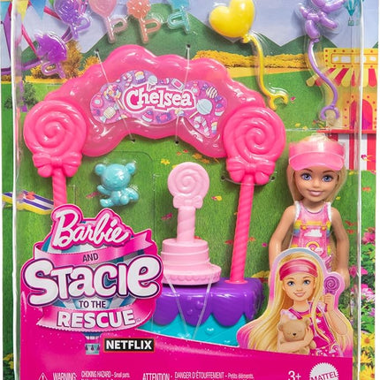 Barbie Chelsea Doll & Lollipop Stand Playset with Accessories, 10-Piece Toy Set from and Stacie to The Rescue Movie