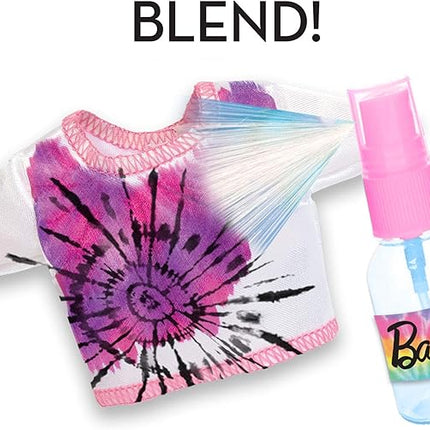 Barbie Tie-Dye Fashion Designer Kit – DIY Design Set for Girls with Dresses, Markers, Stickers & Tools – Create Real Barbie Outfits, Craft Activity for Kids Ages 6+