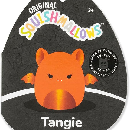 Squishmallows Original 8-Inch Tangie The Mischievous Orange Bat - Select Series Jazwares Plush (Little)