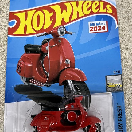 Hot Wheels Red Vespa 90 SS Super Sprint (1966) 71/250 HW Factory Fresh 6/10 New for 2024