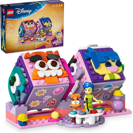 LEGO|Disney Inside Out 2 Mood Cubes from Pixar, Disney Toy Building Kit from The Movie, Fun Fantasy Toy to Share Emotions, Disney Gift Idea for Movie Fans, Girls and Boys, 43248