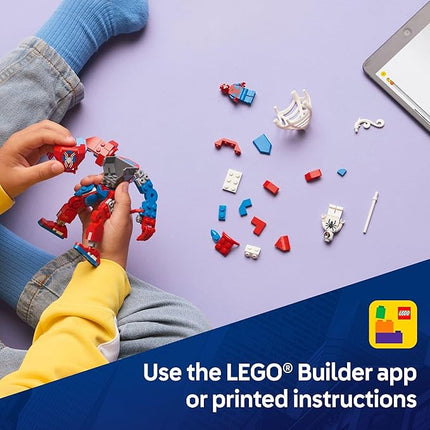 LEGO Marvel Spider-Man Mech vs. Anti-Venom Building Toy Set - Spider-Man Toy for Kids, Boys and Girls, Ages 6+ - Buildable Action Figure - Superhero Gift for Birthday - 76308