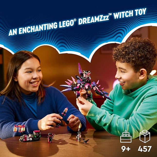 LEGO DREAMZzz The Never Witch’s Nightmare Creatures, Fantasy Animal Kids' Toy, Build a Mech, Wolf or Raven Figure, Building Toy with 5 Minifigures, for 9 Year Old Boys and Girls, 71483