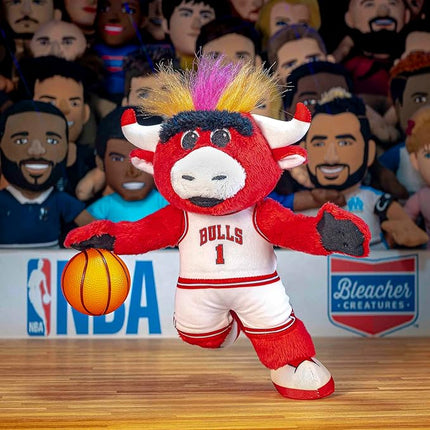 Bleacher Creatures Chicago Bulls Benny The Bull 10" Plush Figure- A Mascot for Play or Display